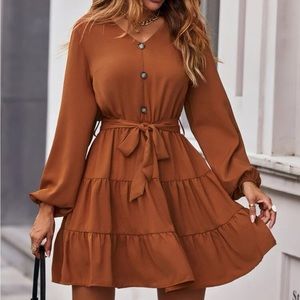 Burnt orange dress